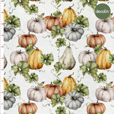 Kabak Desenli Halloween Desenli Dijital Baskılı Kumaş